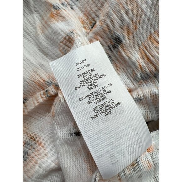 Belle by Kim Gravel Slub Knit Safari Short Sleeve T Shirt XXS Georgia Peach NEW - Picture 6 of 6